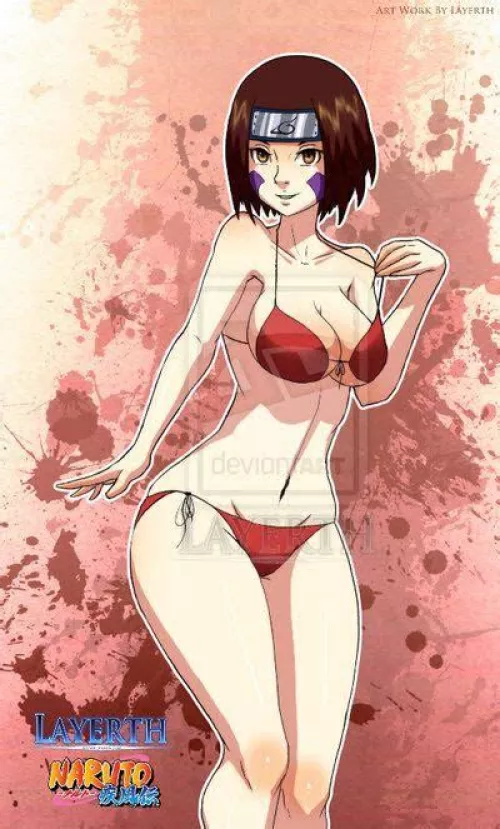 Rin in red Bikini