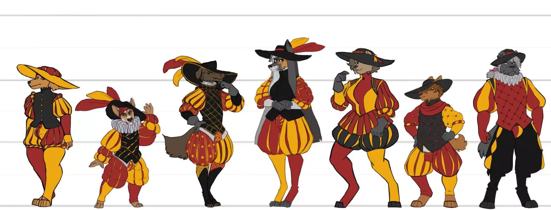 Roleplaying but furry : I made these NPCs for my campaign