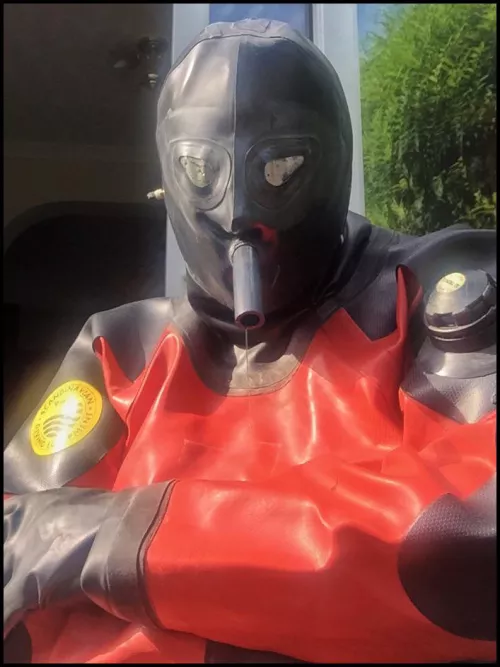 Rubber Drysuit…… on a bloody hot day! 🥵