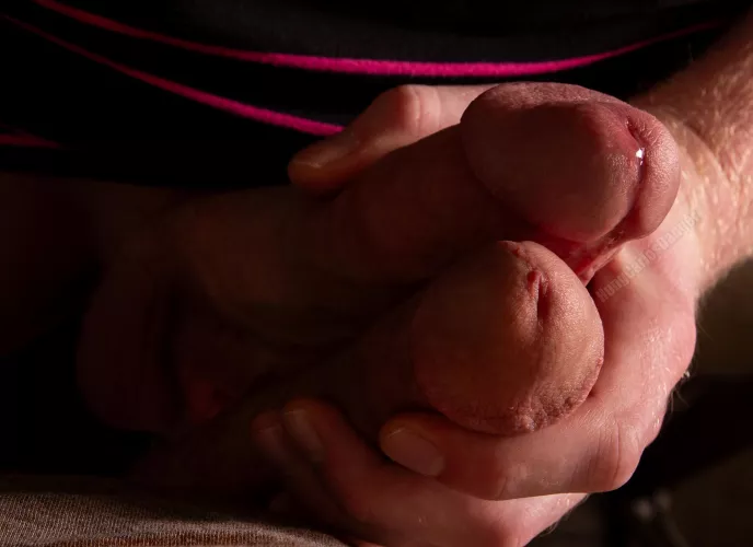 Rubbing cocks and leaking precum