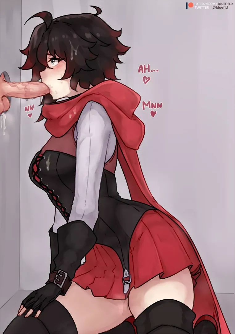 Ruby at a glory hole (Bluefield)
