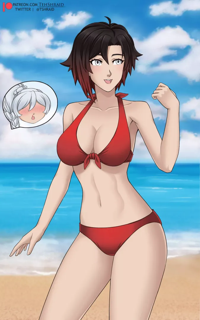 Ruby at the beach (@TShraid)
