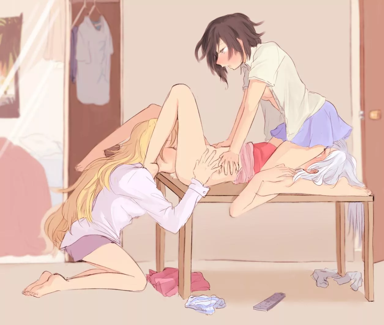 Ruby Yang and Weiss have some bonding time