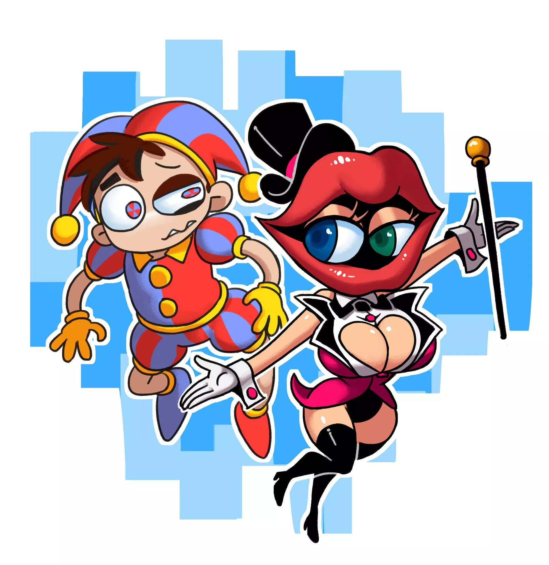 Rule 63 Pomni and Caine