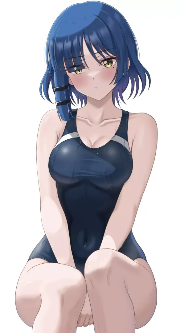 Ryo Wearing Her Competition Swimsuit (Bocchi The Rock)