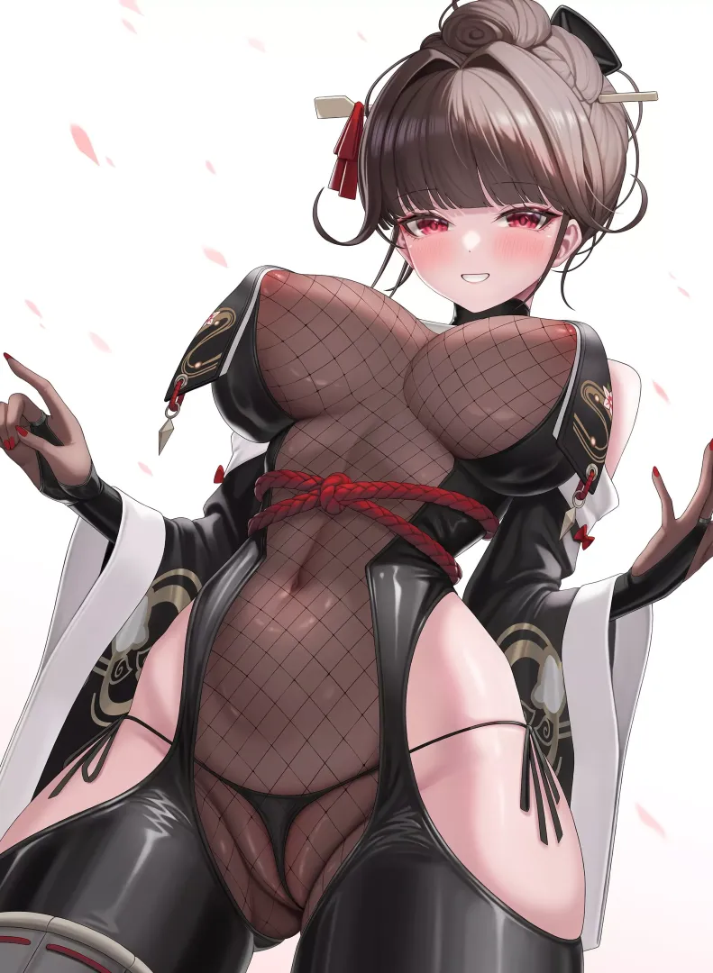 Sakura from below