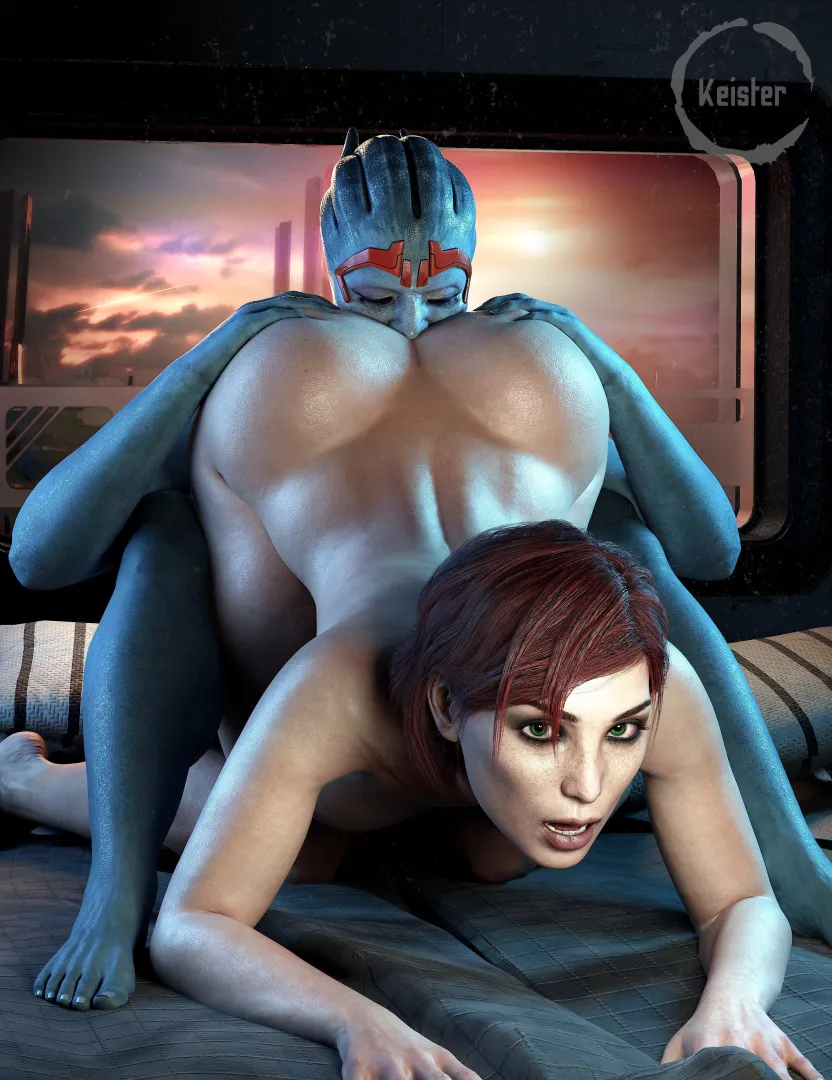 Samara devours Shepard's pie (Keister)