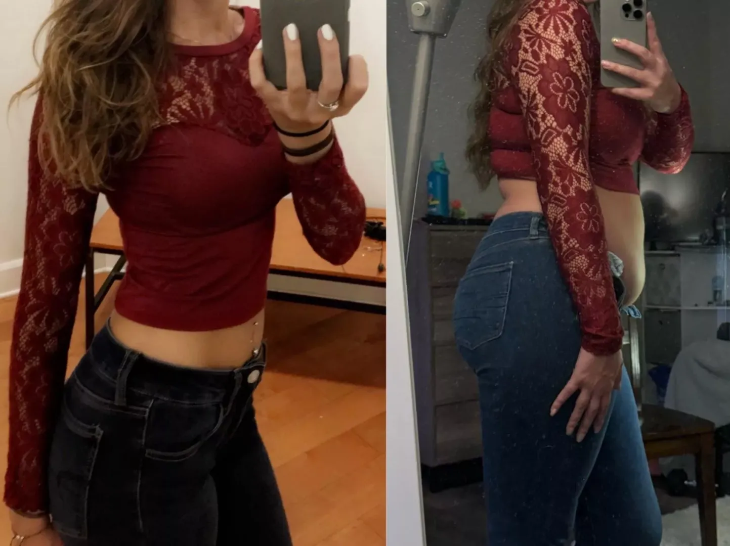 Same shirt plus 35lbs 🤭