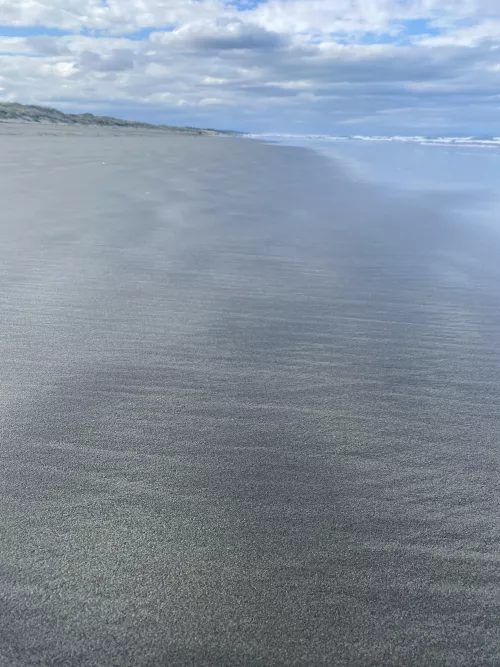 Sand patterns along the beach
