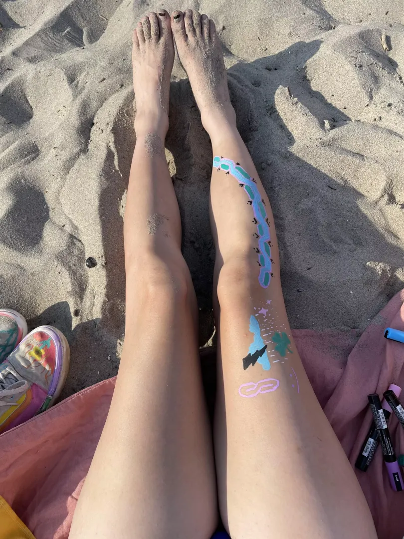 sandy toes at the beach 🏖️🤭