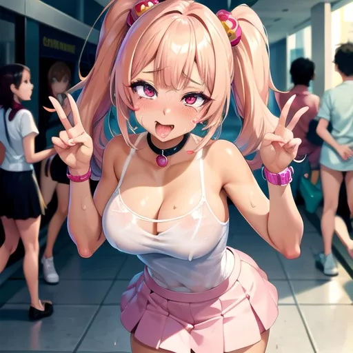 Sara at the mall