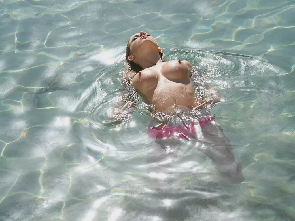 Sara Jean Underwood w/floating devices
