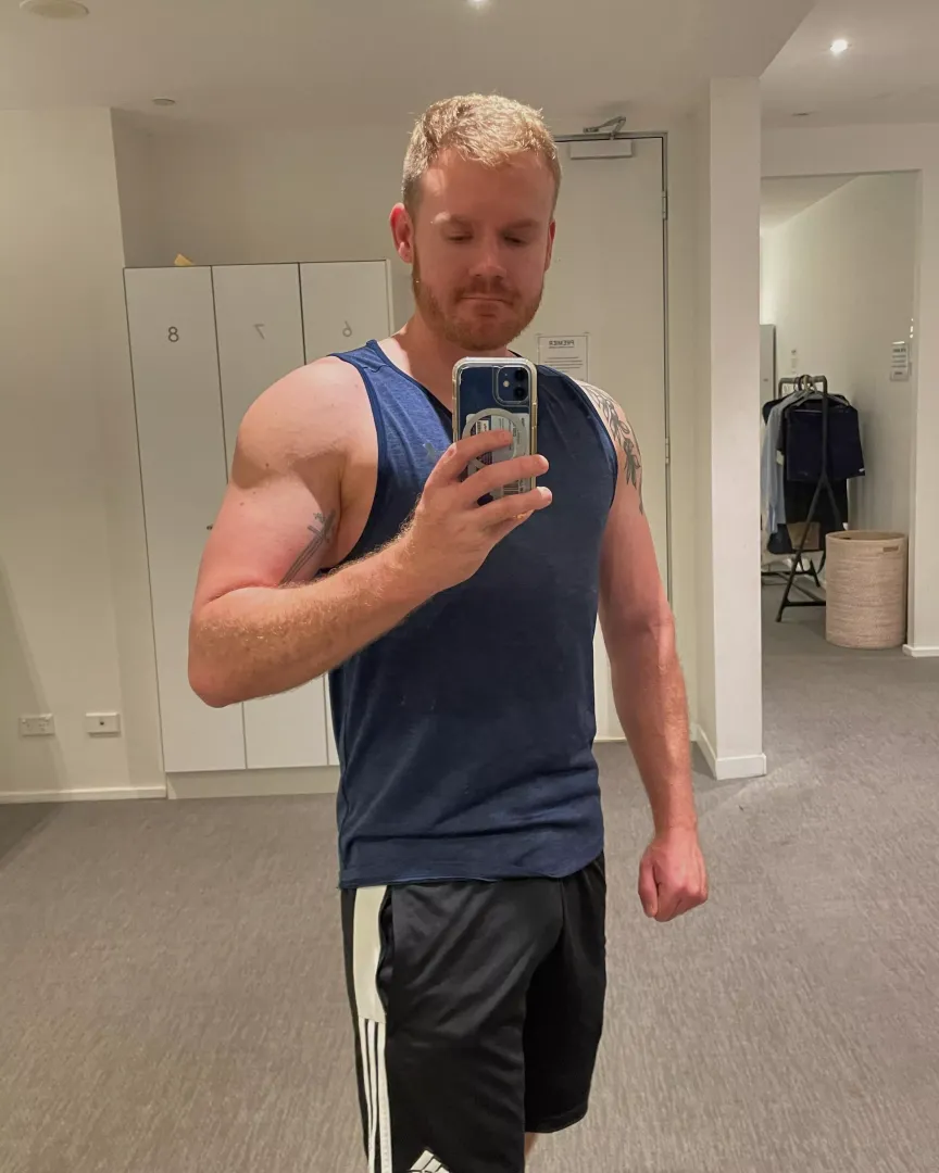 Satisfied with my post-workout pump today 💪🏻