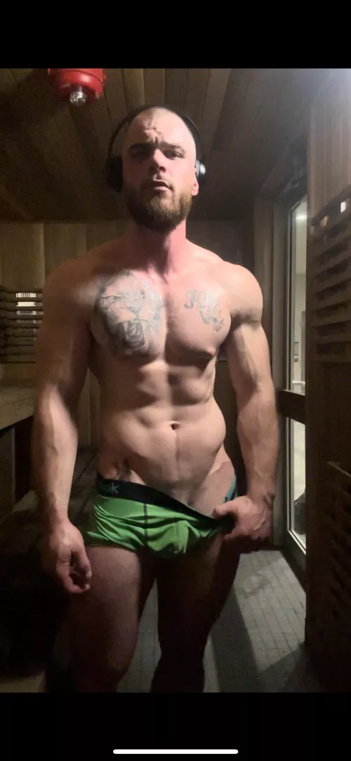 Sauna hitting just right. [M]