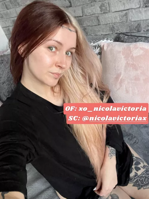 [SC]: nicolavictoriax💦OF: xo_nicolavictoria🍒very kink friendly switch🍑i wana see you cum for me🤤