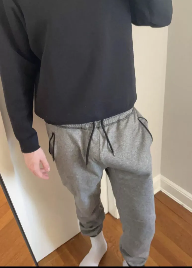 Scenario: I'm your roommate of 2 months in a new apartment. You see me walking around like this. What do you do?