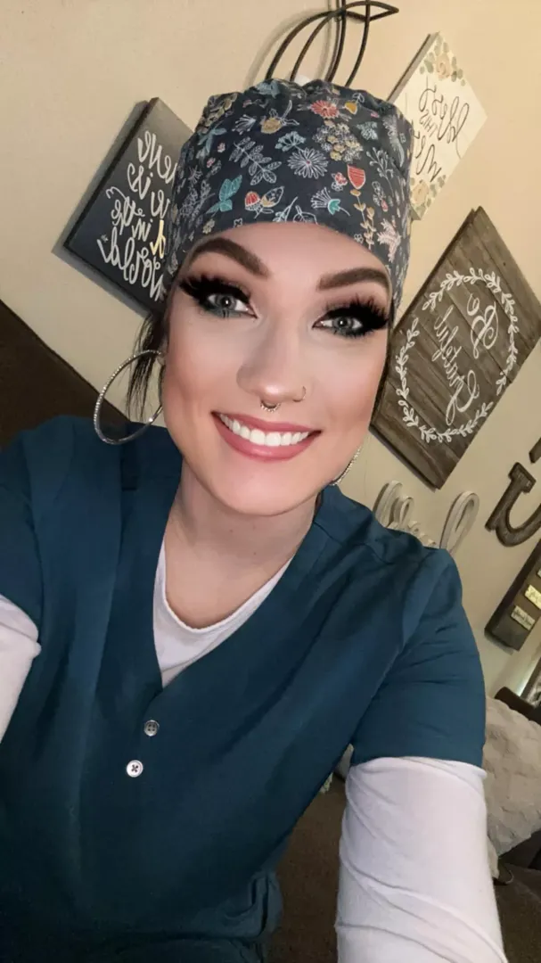 Scrub cap or hat is my go to. 
