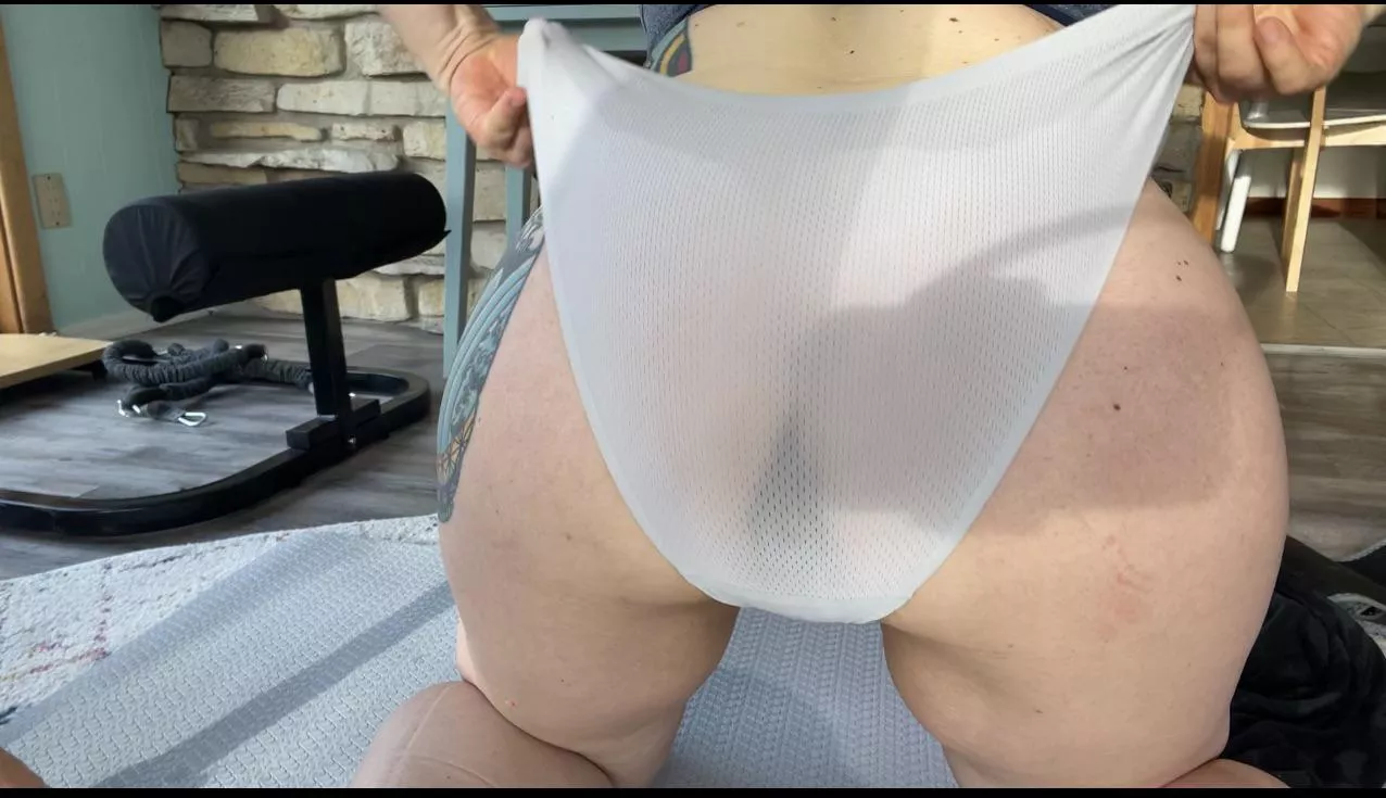 See through panties from the sweat
