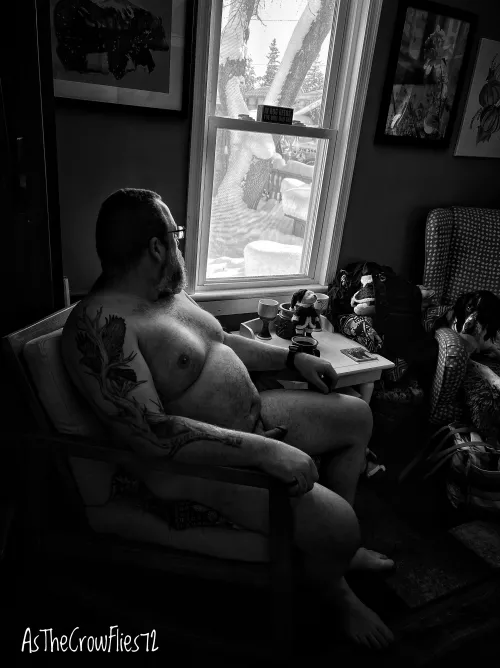 Self portrait reflecting on winter