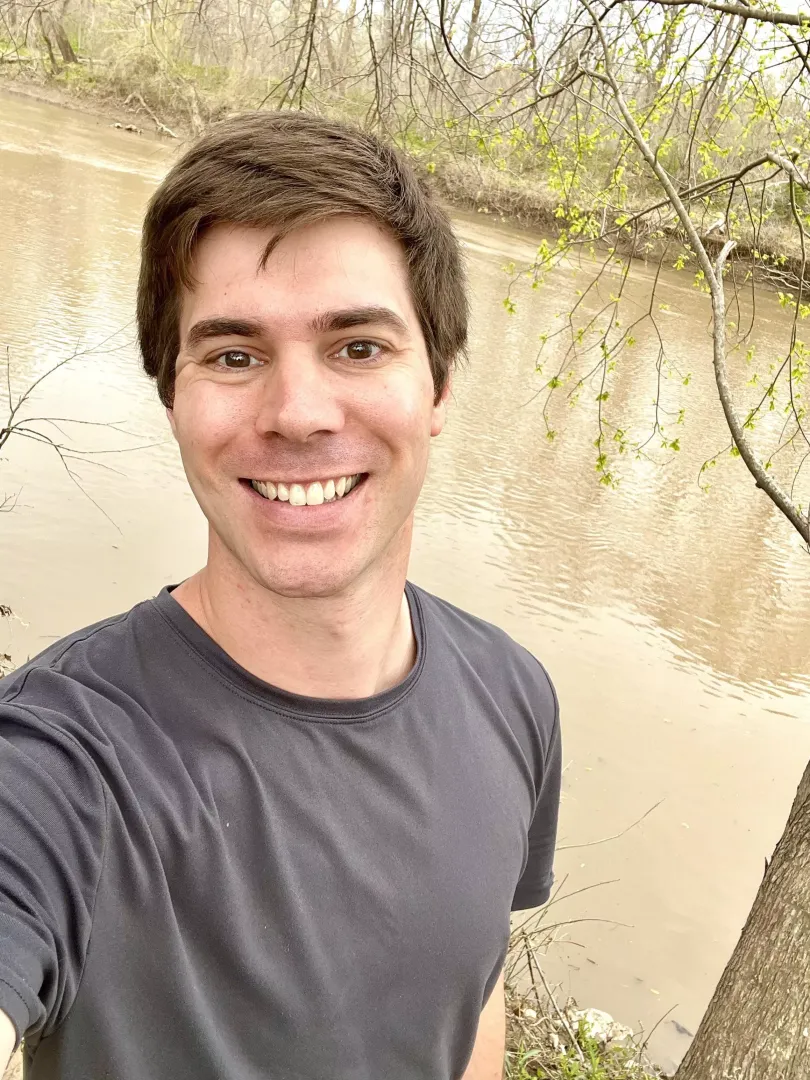 Selfie by the river