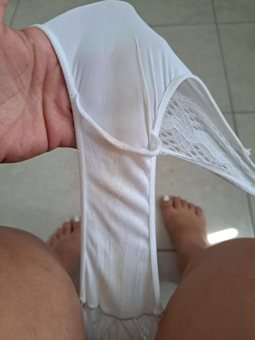 [SELLING] 2 Day wear, white fullback panties- Ready to ship or continue wear/add-ons🤍