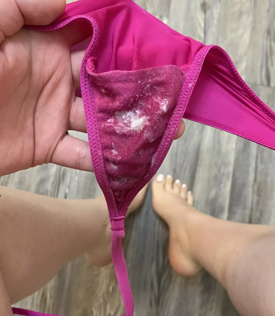 [Selling] ready to make my panties wet and creamy for you to enjoy! 💞include a self play session 💕 pics 💞messaging throughout the wear💞 let’s have some some fun! Kik- RoxxxyBellerose