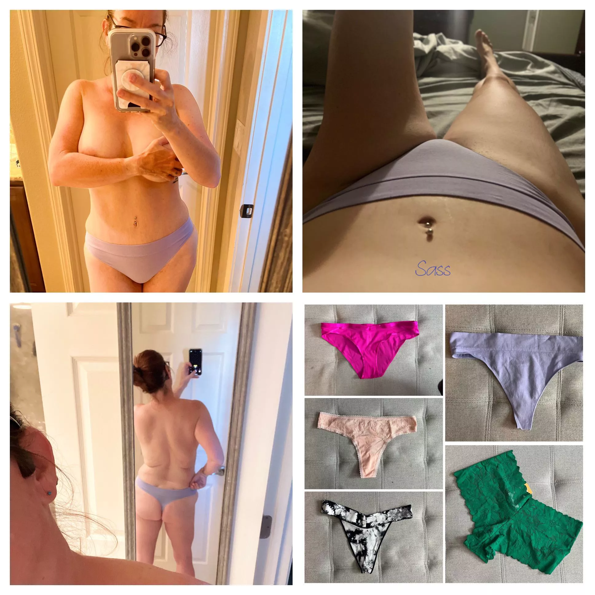 [selling] starting at $35. Pretty light purple thong. These panties make me feel so feminine and sexy. They fit perfectly. They hold my sweet scent to well also. Would you like to smell them? Let’s chat.