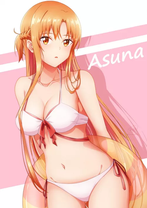 Sexy Asuna Yuuki Wearing Her Bikini [Sword Art Online]