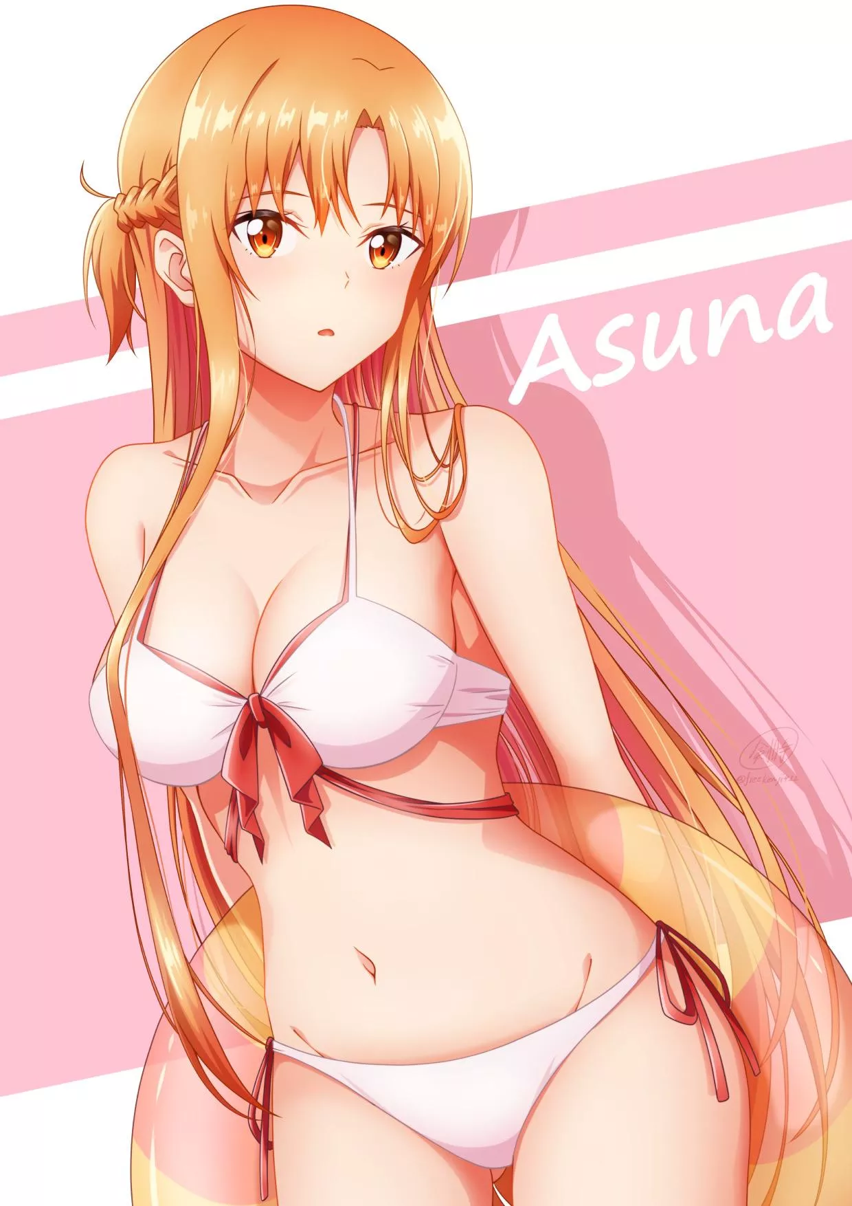 Sexy Asuna Yuuki Wearing Her Bikini [Sword Art Online]