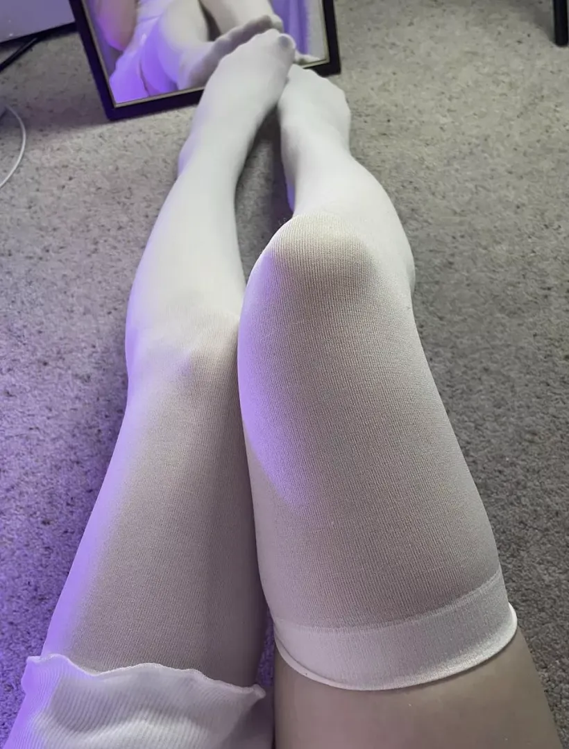 Sexy white over the knee socks