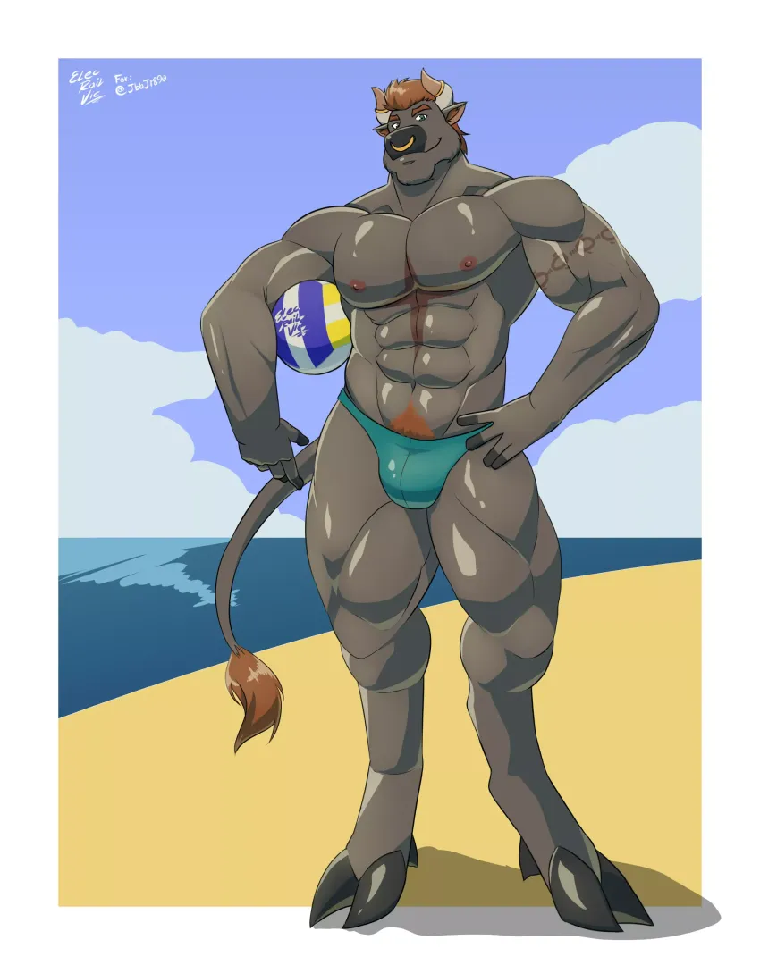 (SFW) raffle prize I did for a follower. yep, I'm an artist.