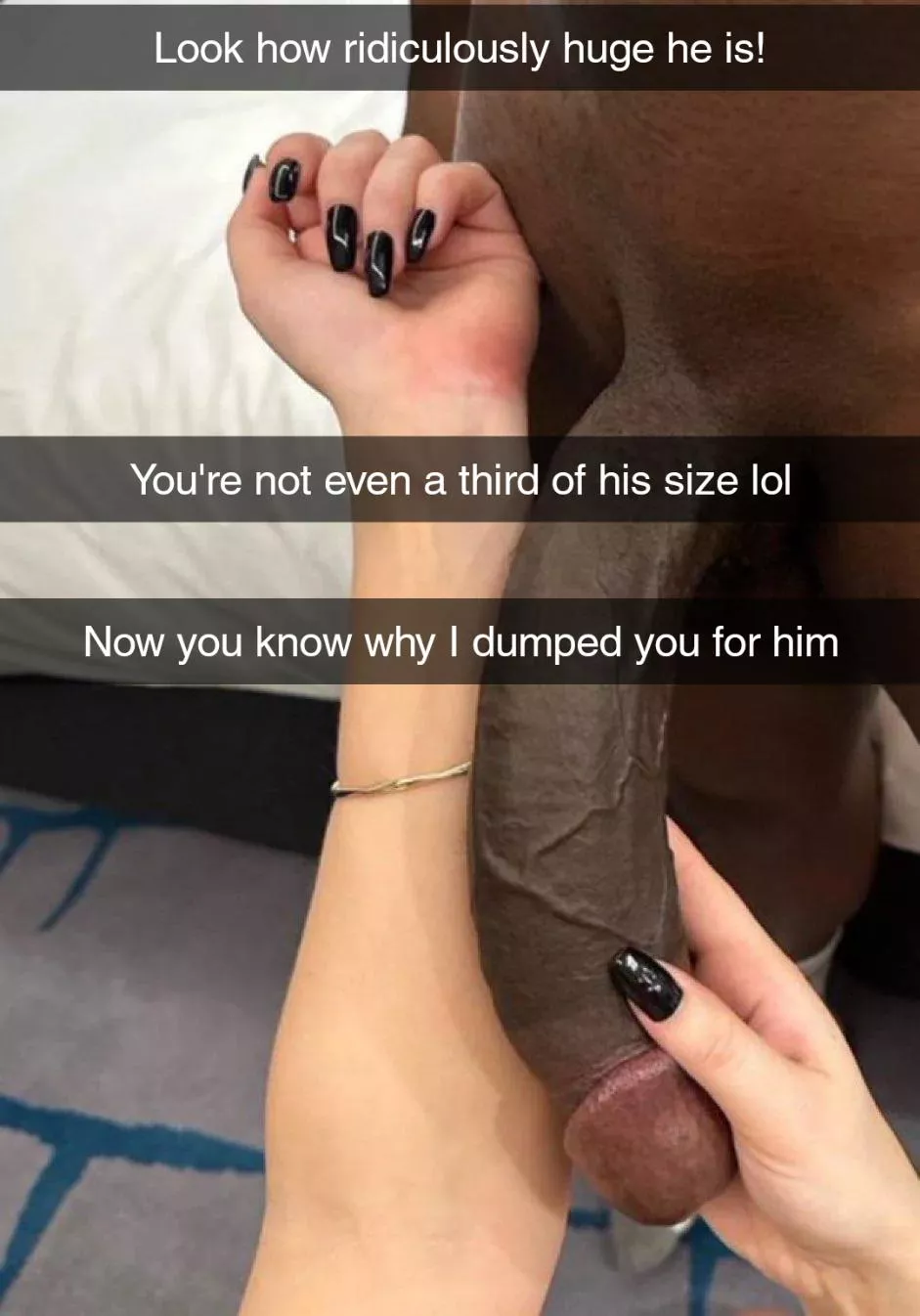 She always said she'd only break up with your for a 