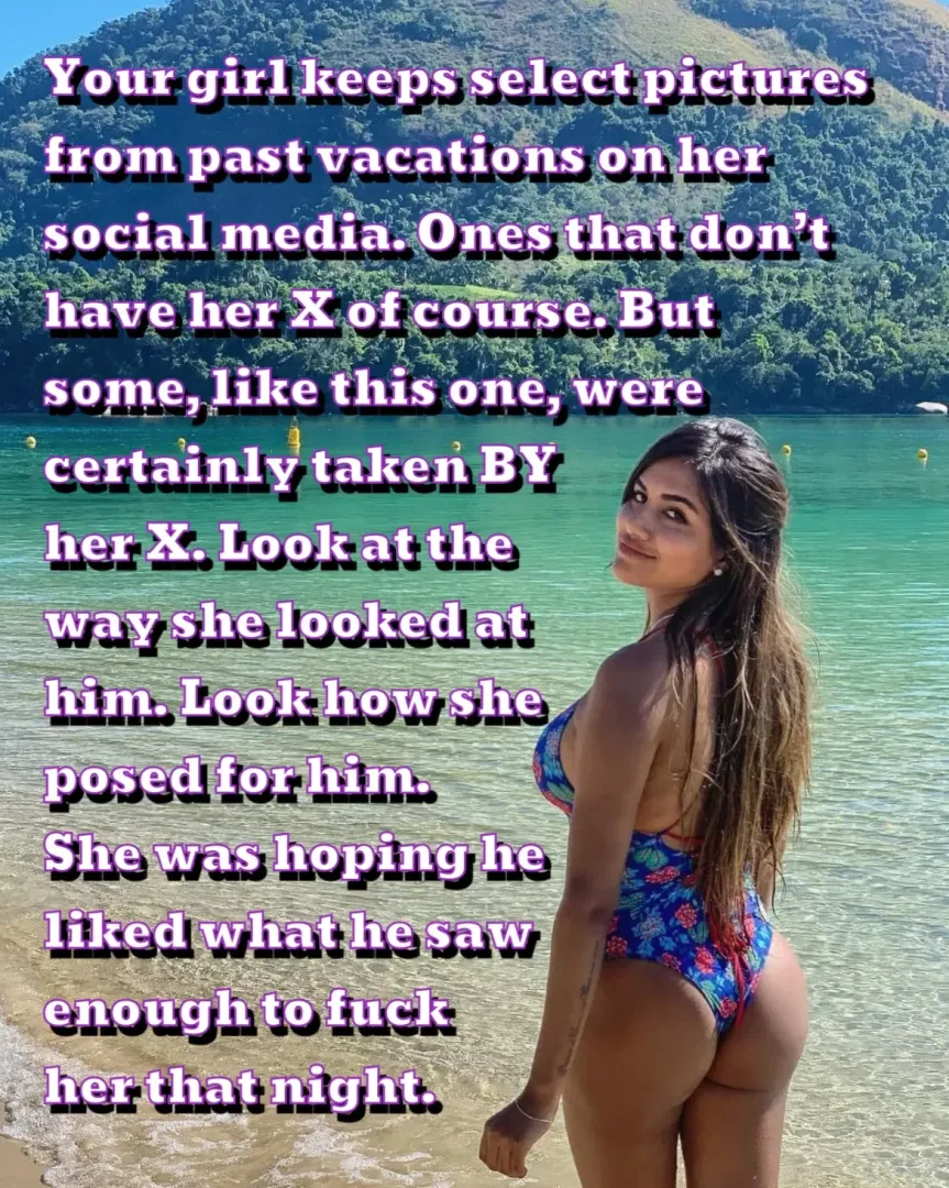 She deleted pictures WITH her EX but kept ones taken BY her EX? What do you think she’s thinking here? What do you think happened after this was taken?