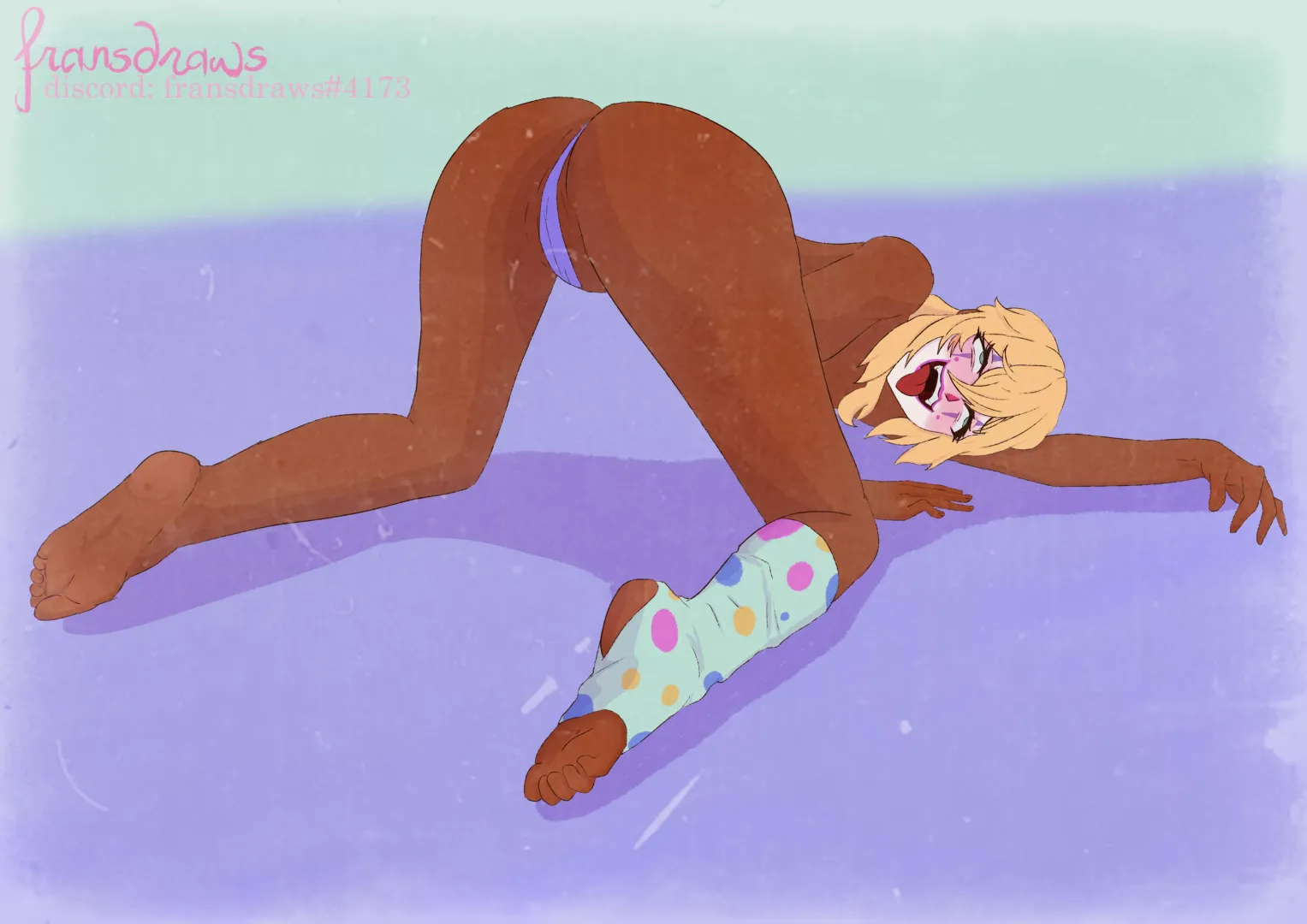 she is completely exhausted (draw by: fransdraws)
