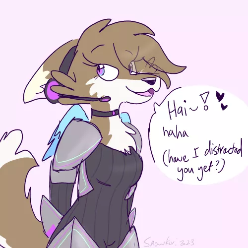 She just got caught scouting in enemy territory - art by me