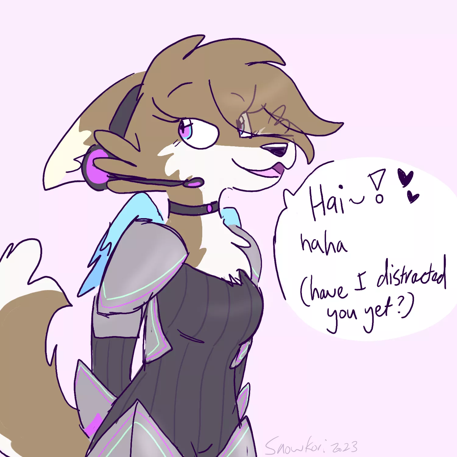 She just got caught scouting in enemy territory - art by me