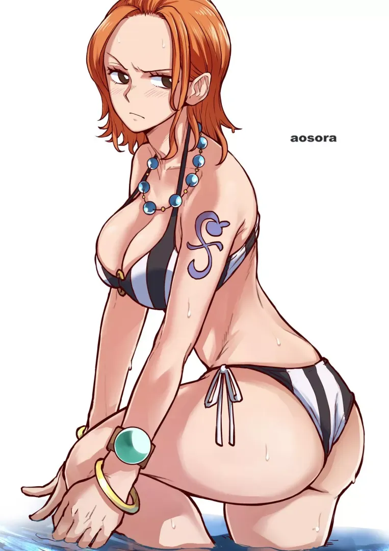 She knows exactly where the eyes are looking