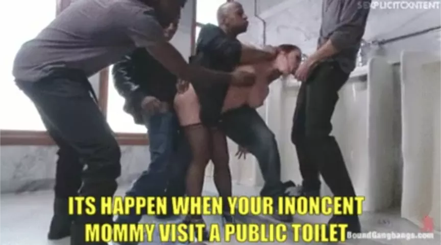 she screams for my help but what can I do they are 4 alpha men. I can only watch my mom getting destroyed