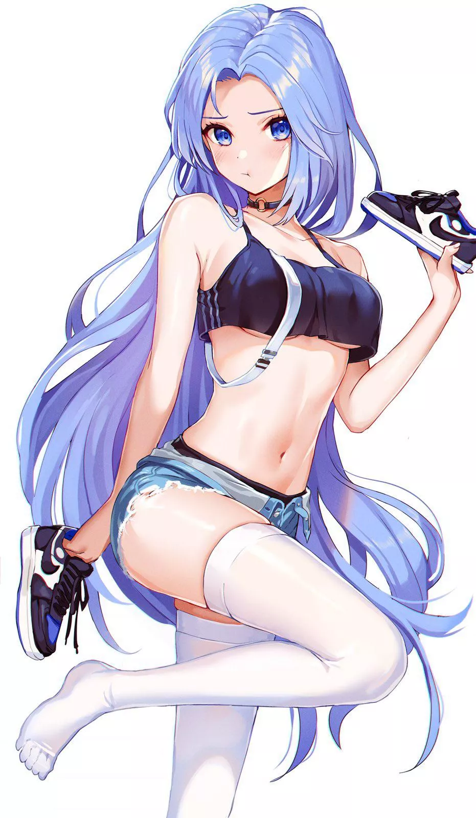 She so shy for this situation