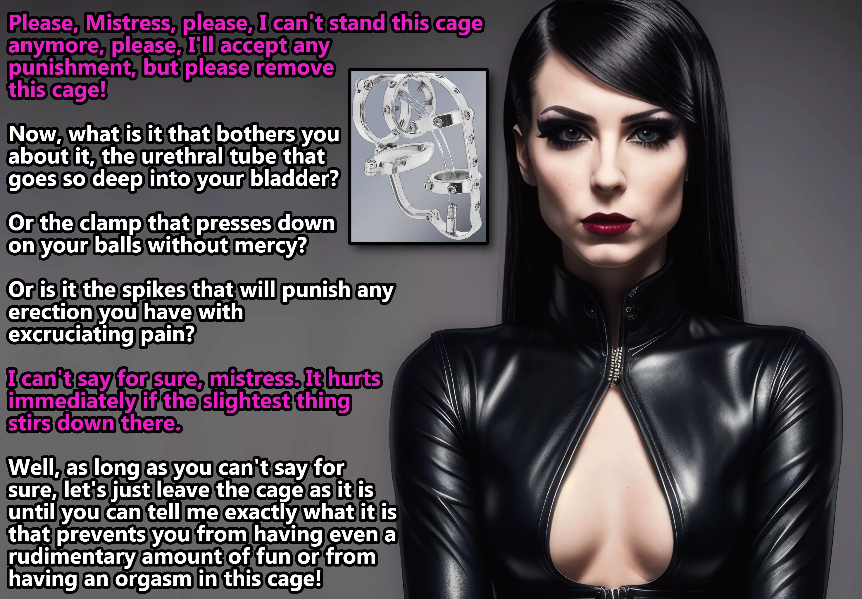 She wants to know exactly what it is that makes this cage so effective!