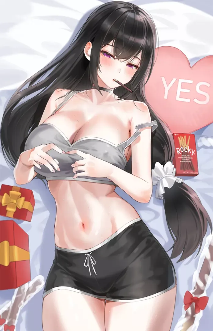 She wants to play a pocky game [Artist's Original]