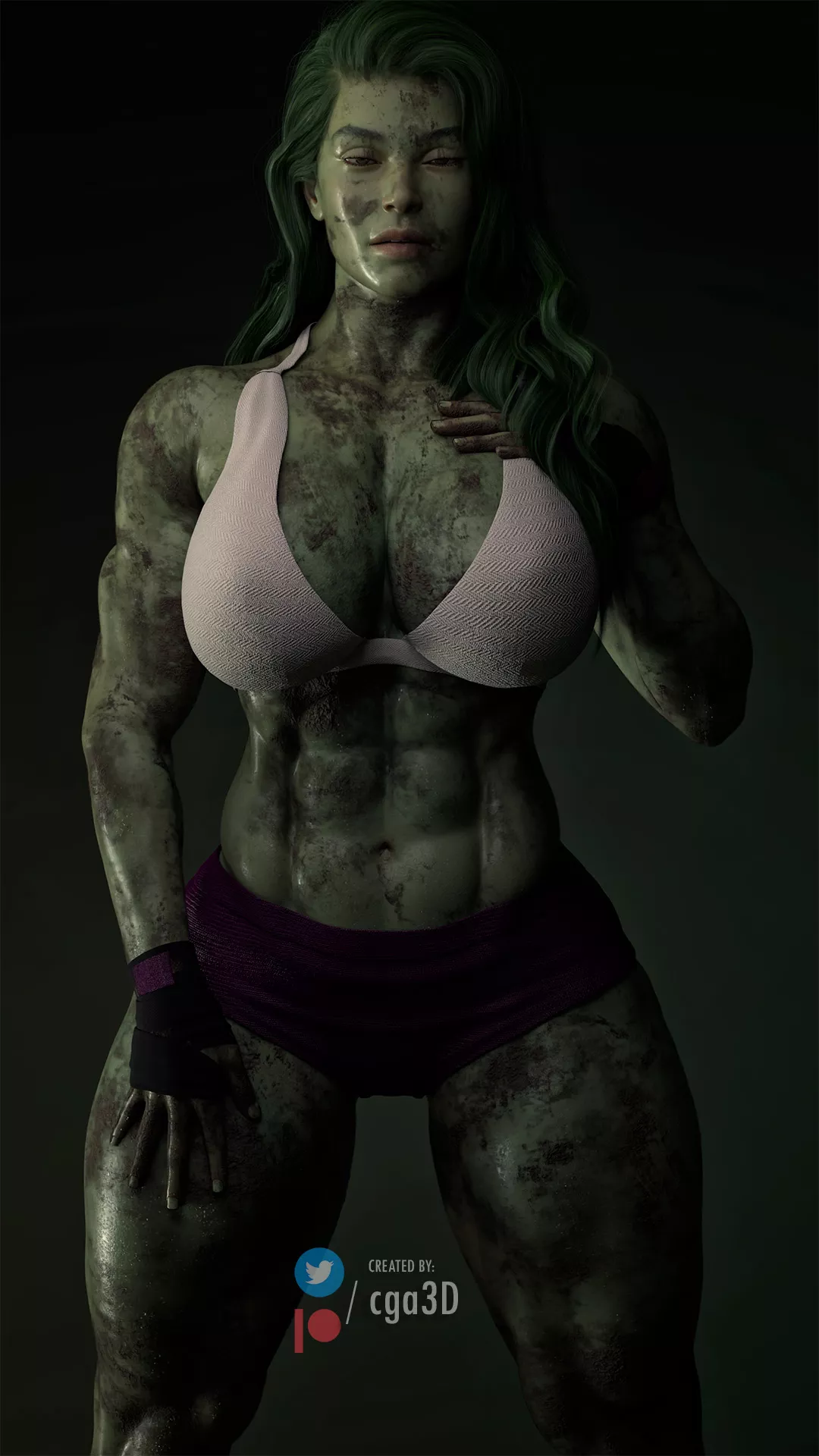 She-Hulk - Dirty (Cga3d) [Marvel]