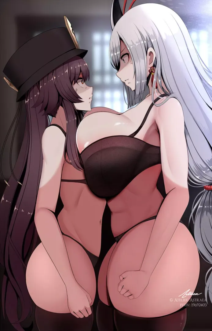Shenhe x Hu Tao [Genshin Impact]