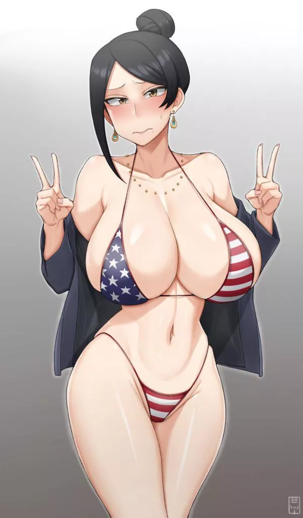 She’s a little embarrassed~