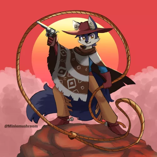 She's got the Big iron on her hip ( art by me)