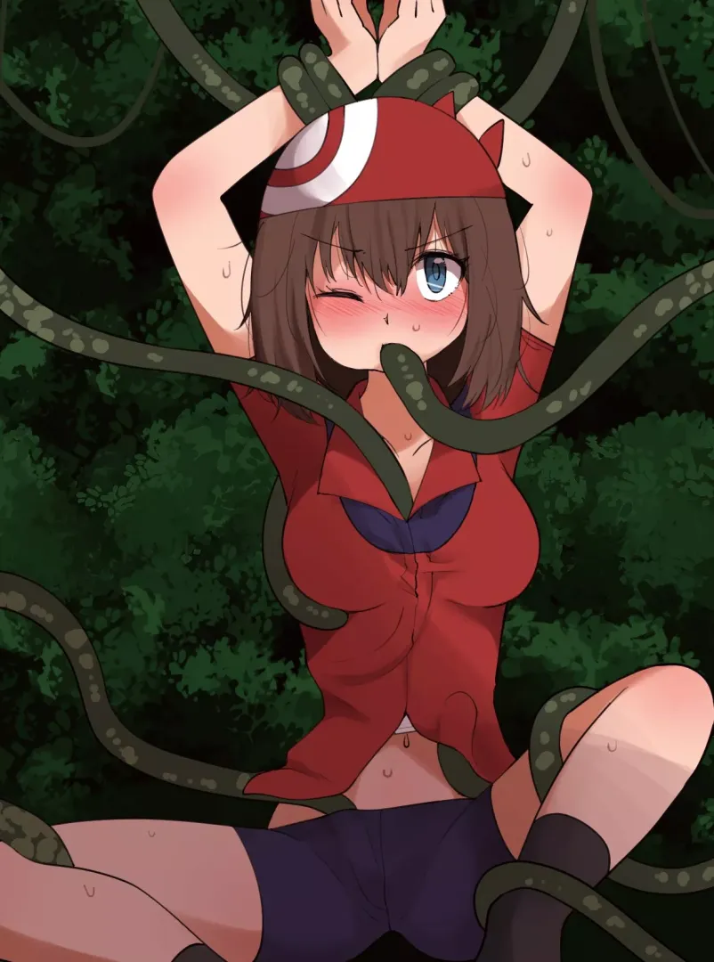 She's only taking one weak pokemon with her to that dangerous forest. Maybe she wanted to be defeated and thoroughly used all along (momiGillust)