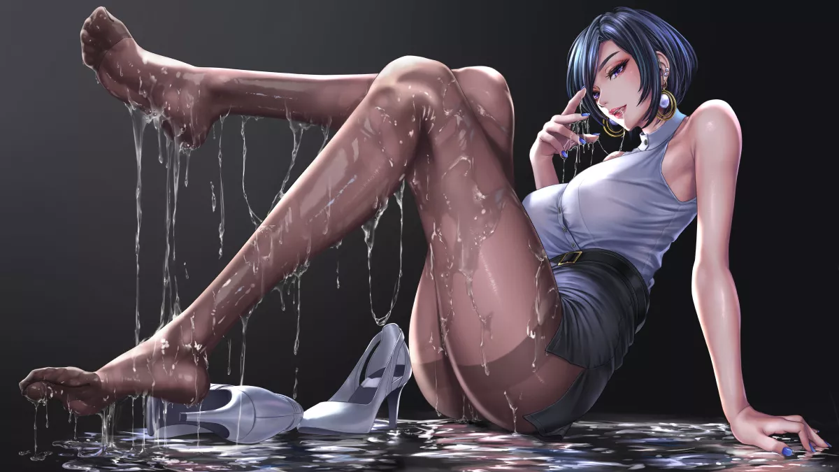 She's wet all over