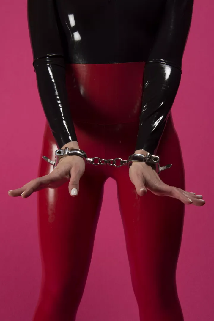 Shined and cuffed. 