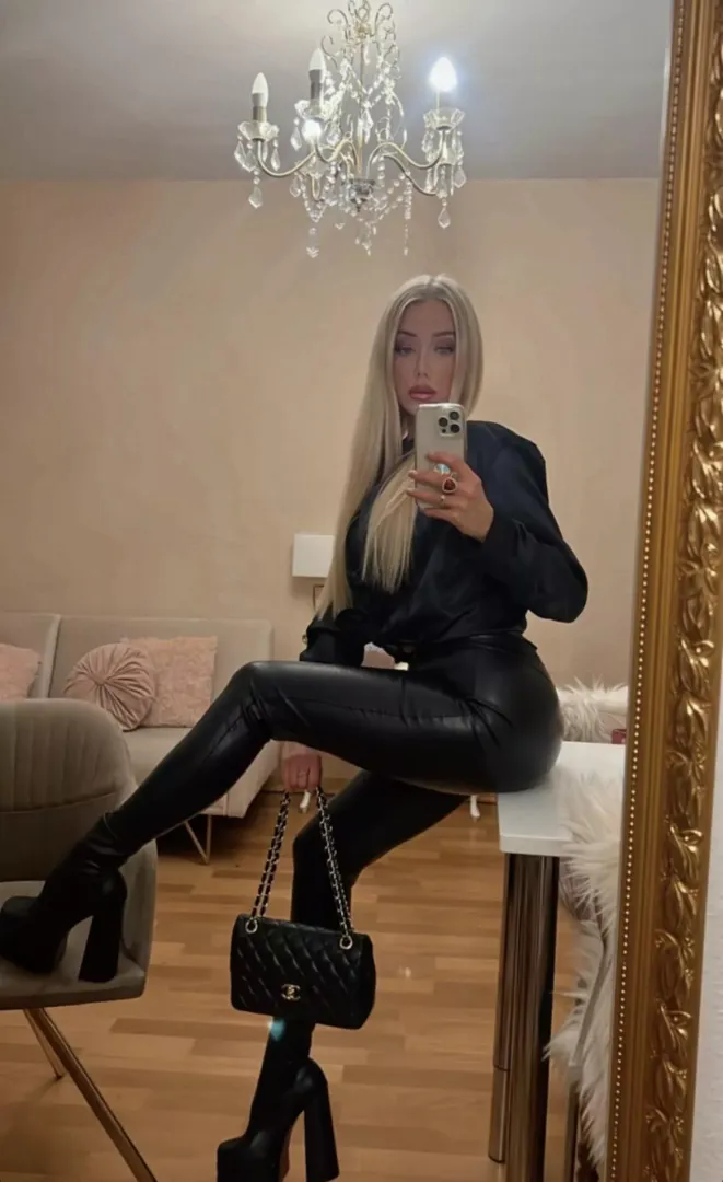 Shiny leather