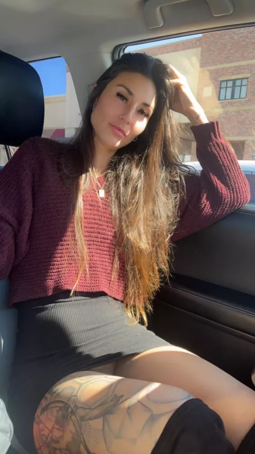 Shopping with no panties on 31f milf